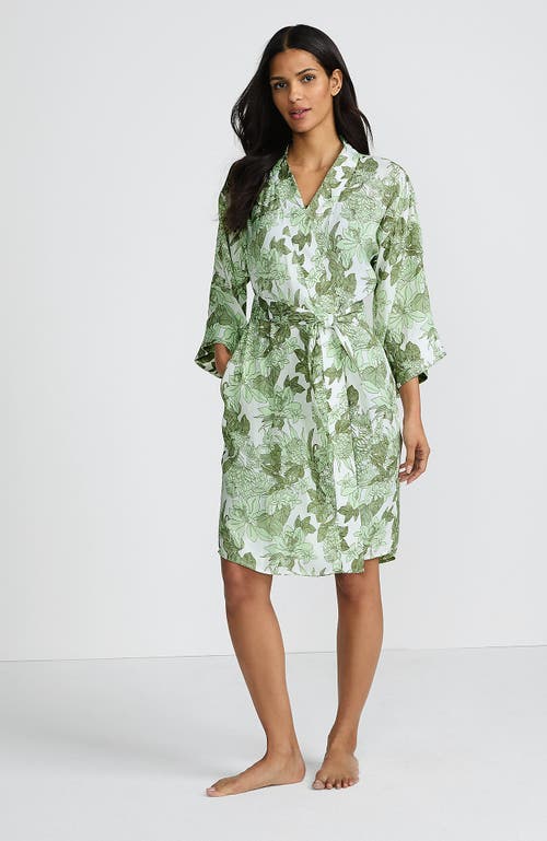 LANDS' END LANDS' END MATTE SATIN 2 PIECE PAJAMA SET