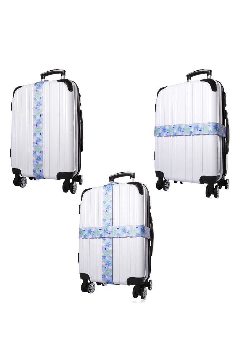 Stitch Tropical 2-Piece Luggage Strap Set, Alternate, color, Blue