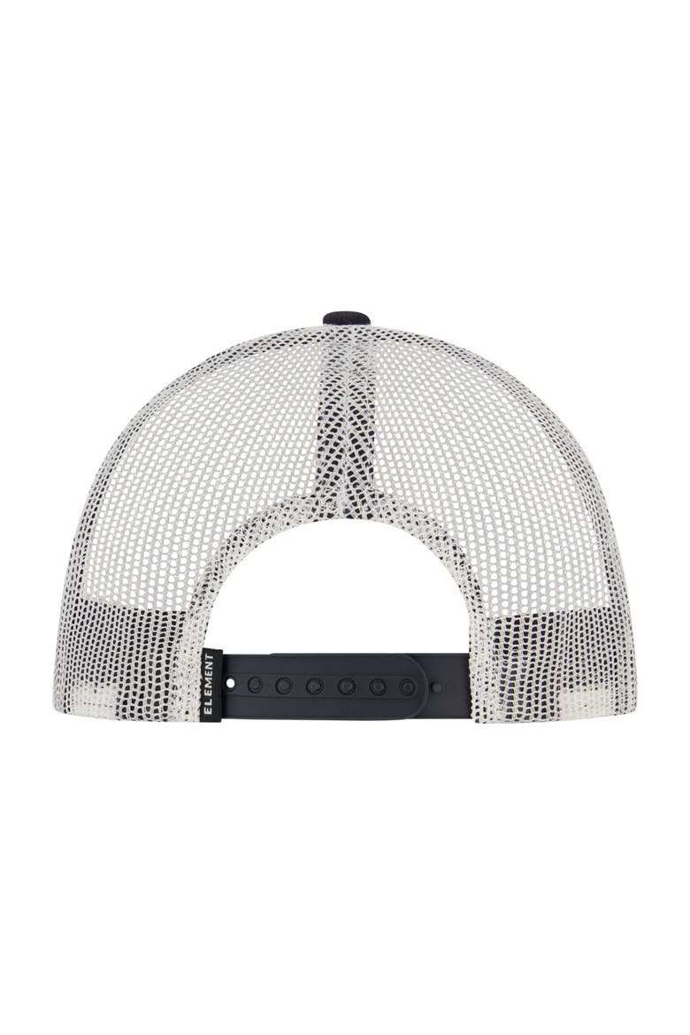 Logo Trucker Hat with Mesh Back and Snapback Closure, Alternate, color, DARK NAVY
