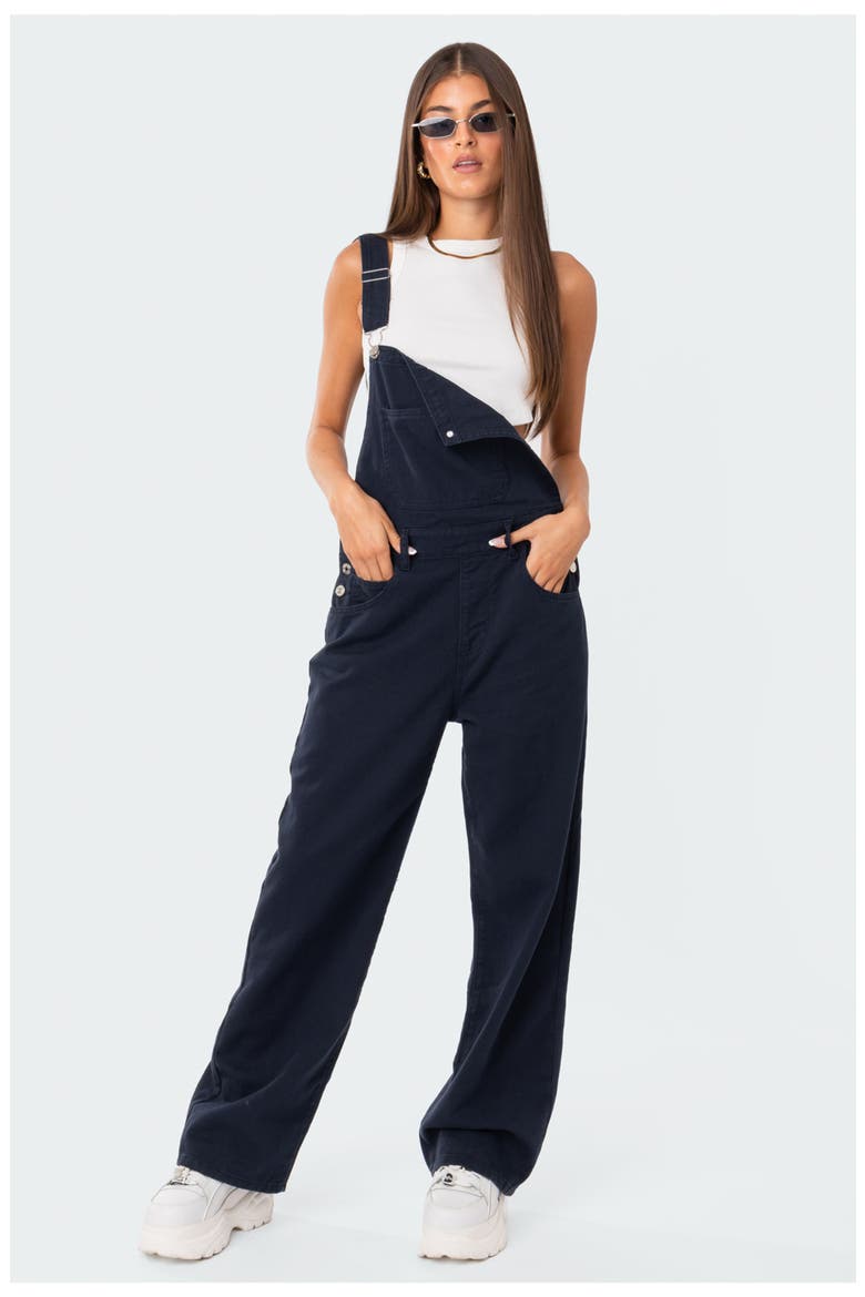 Sk8ter Wide Leg Denim Overalls, Alternate, color, BLUE