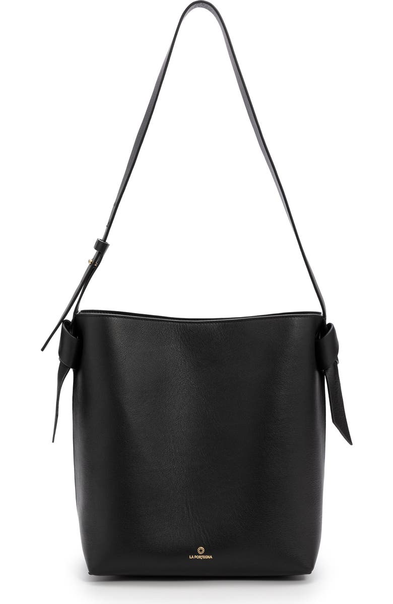 LA PORTEGNA Paula Versatile Crossbody Bag, Main, color, Black