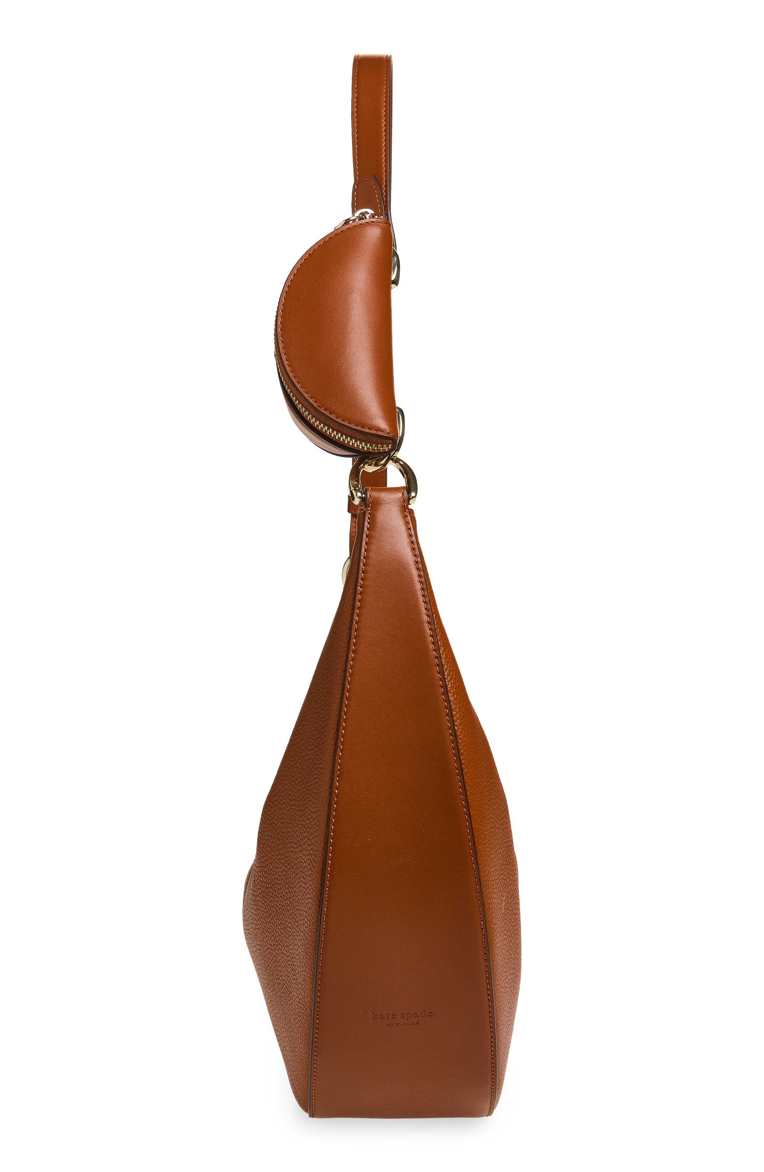 large duo pebbled leather crossbody bag, Alternate, color, SOUTHWEST DESERT