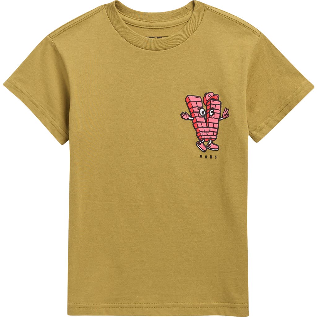 Vans Kids' Brick & Mortar Graphic T-shirt In Green