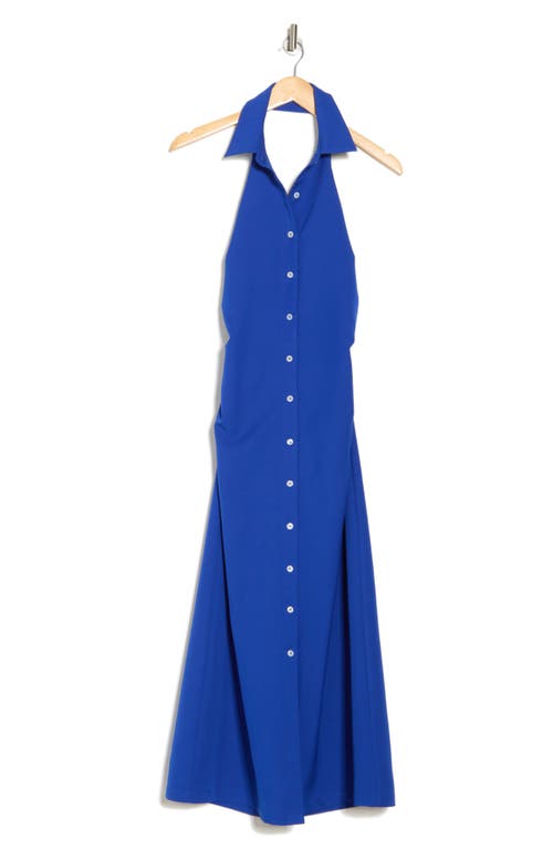 Area Stars Dreia Halter Shirtdress In Royal Blue