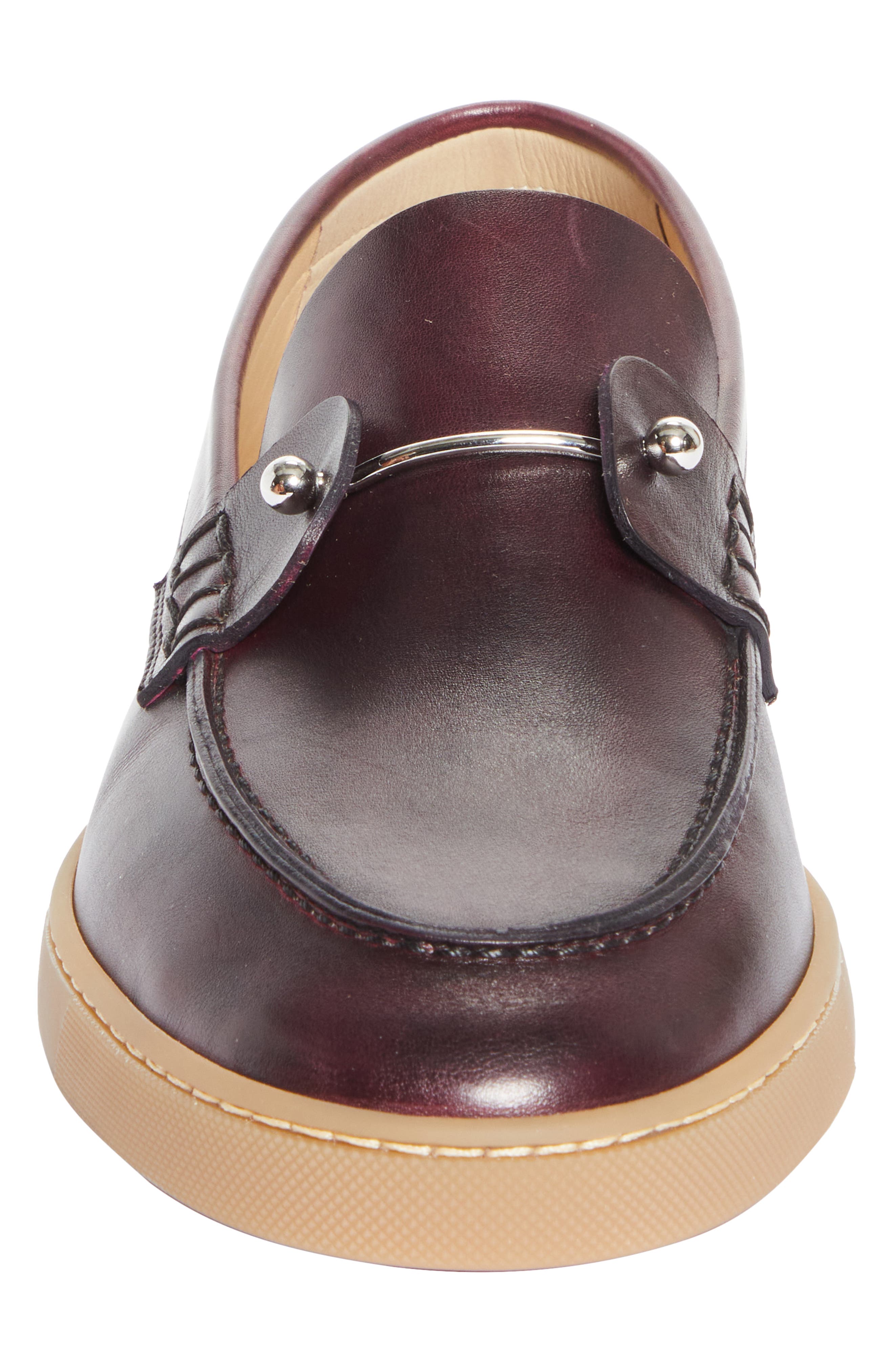 Christian Louboutin Chambeliboat Loafer, Alternate, color, Oxblood