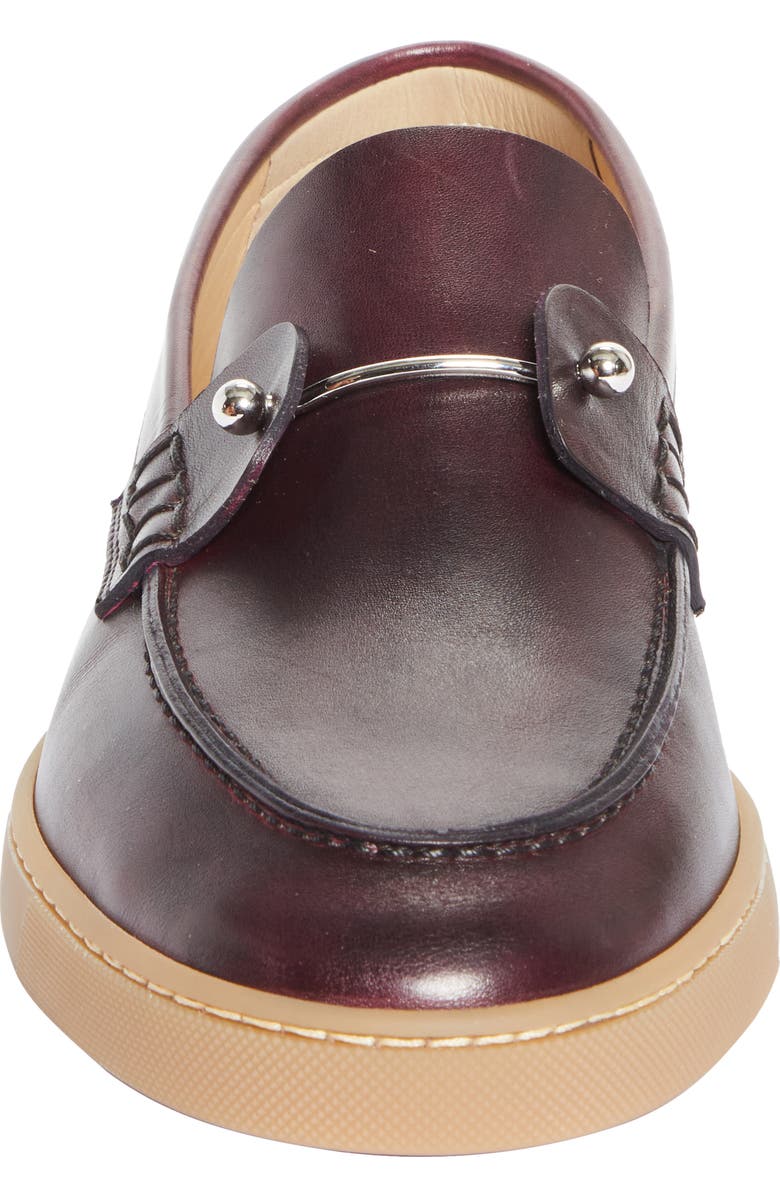 Christian Louboutin Chambeliboat Loafer, Alternate, color, Oxblood