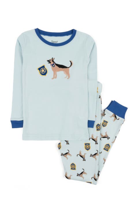Kids Cotton Two-Piece Printed Pajamas, Vehicles & Machines (Toddler, Little Kid & Big Kid)