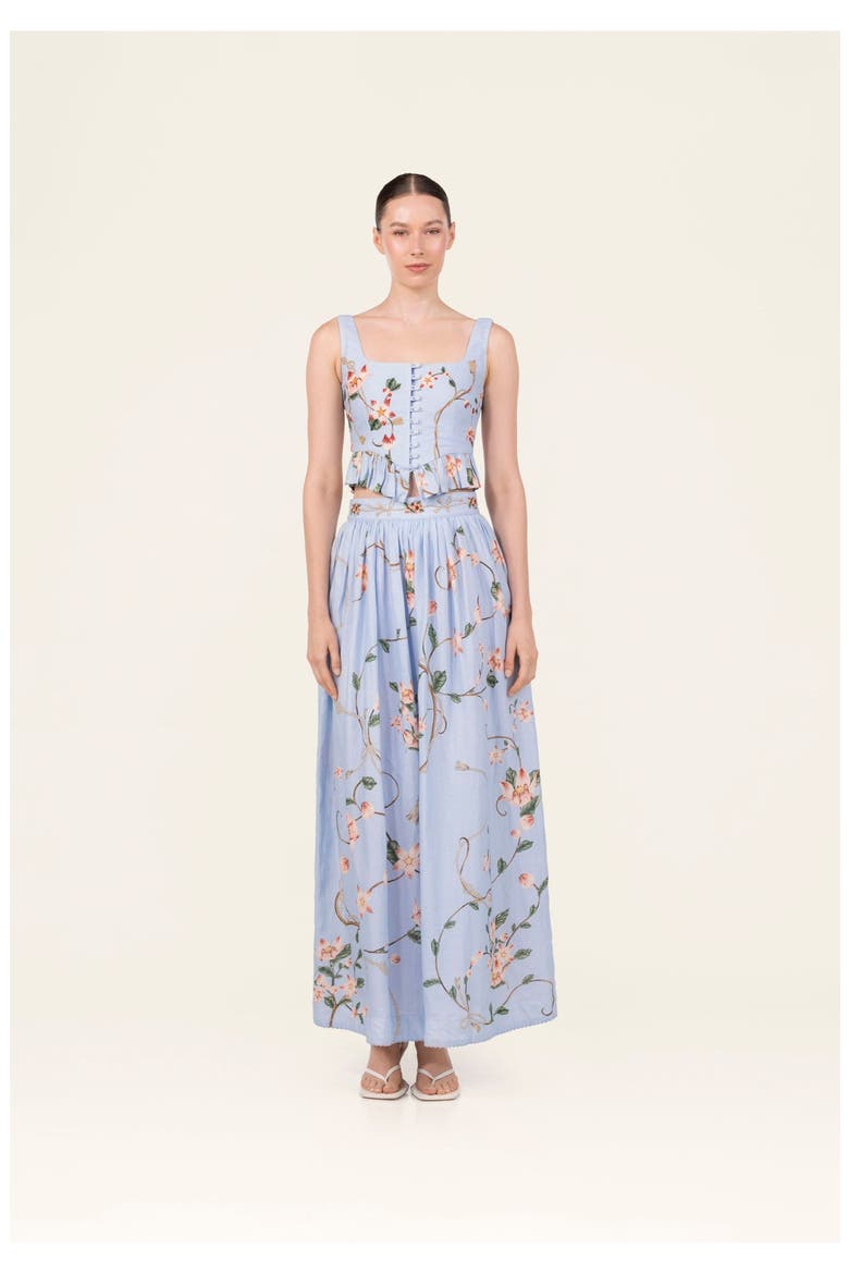 Eslabon  Navegante Cropped Top, Alternate, color, Blue