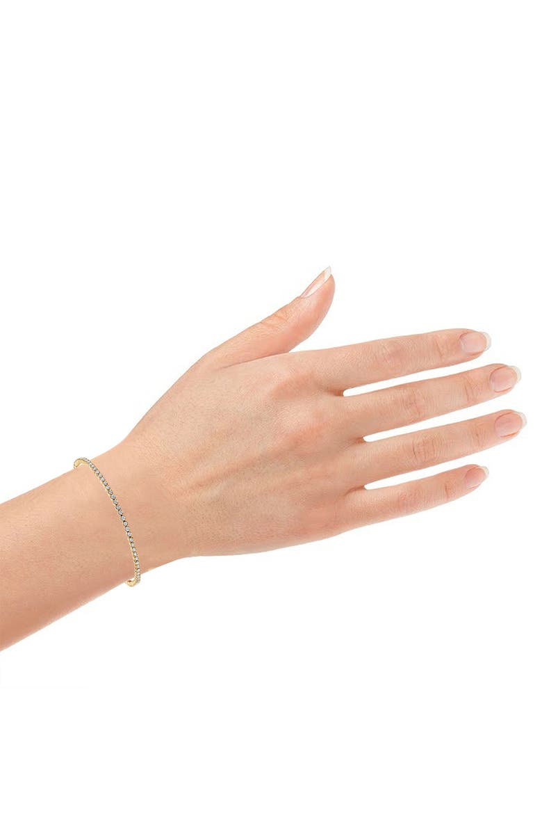 Jennifer Fisher 18K Gold Round Lab Created Diamond Tennis Bracelet - 1.48 ctw, Alternate, color, 