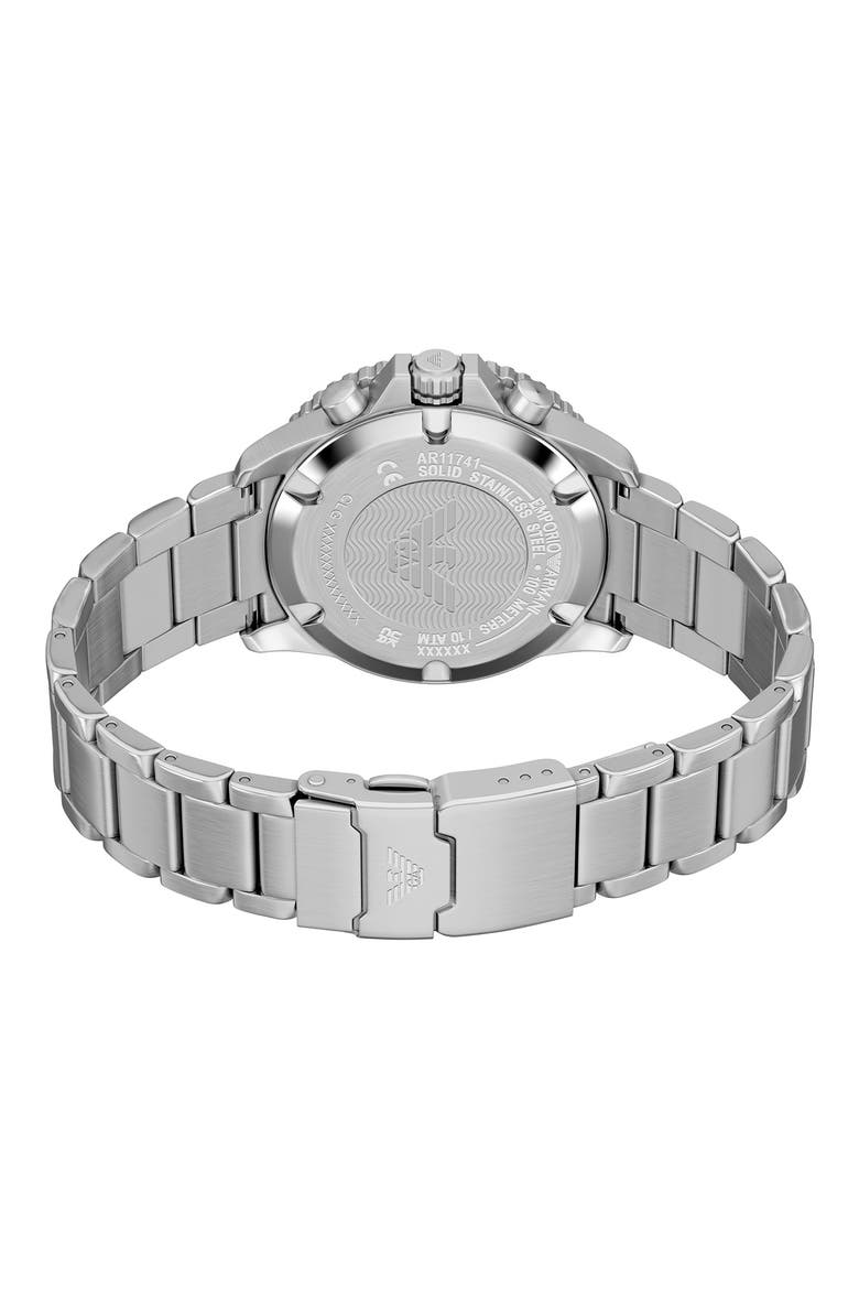 World Explorer Solar Chronograph Bracelet Watch, 43.5mm, Alternate, color, SILVER