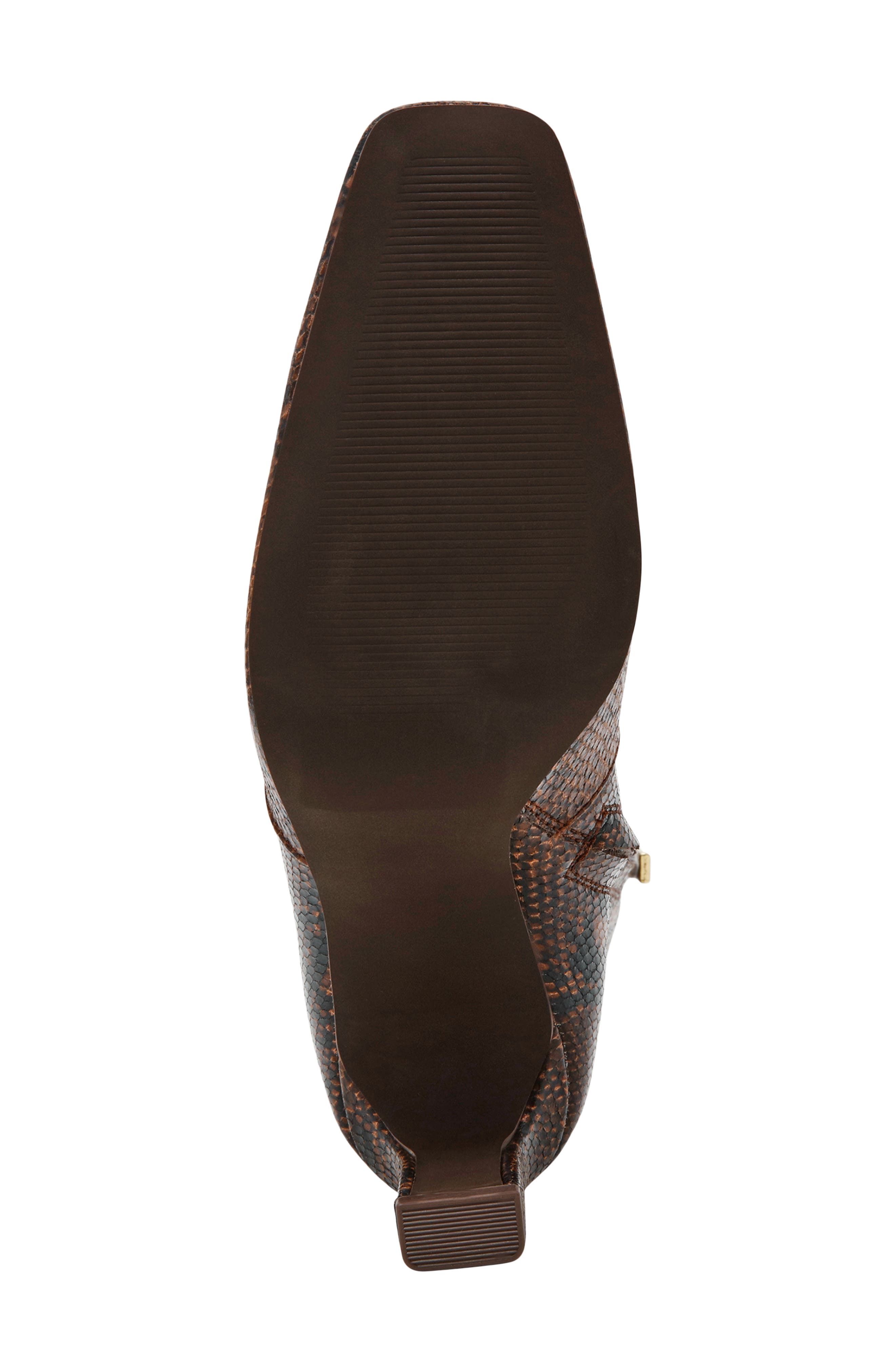 Lovelies Snake Embossed Knee High Boot, Alternate, color, BROWN SNAKE