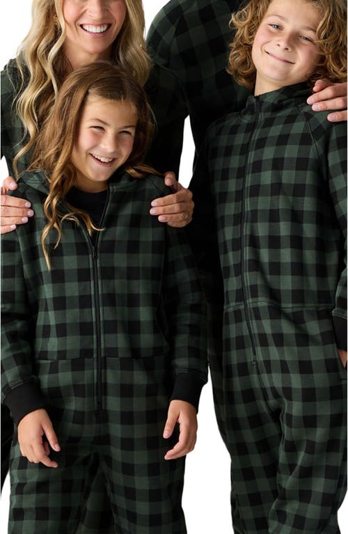 Fabletics Cozy Fleece Hooded Jumpsuit In Green