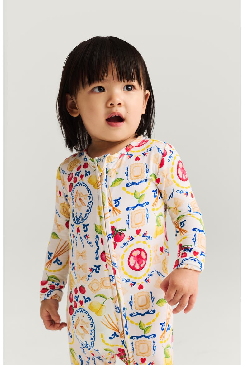 Print Convertible One-Piece Footie, Alternate, color, MANGIA