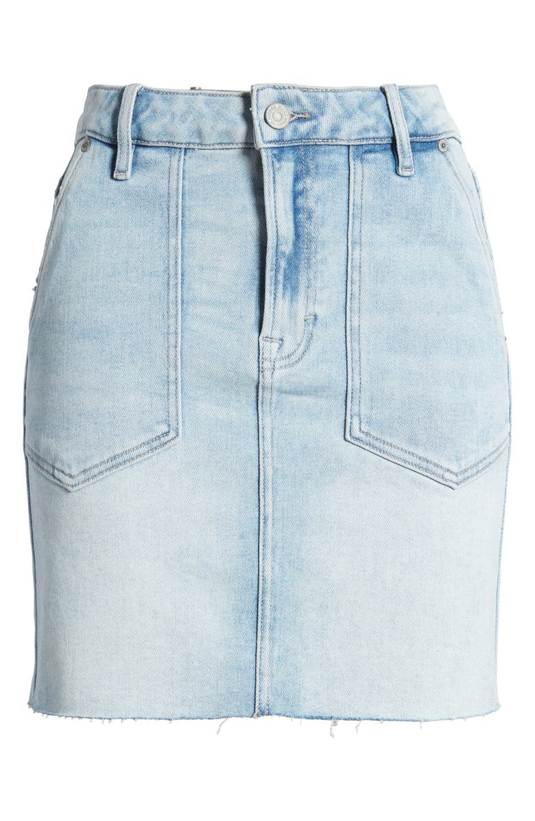 HIDDEN JEANS Denim Skirt, Alternate, color, Light Wash