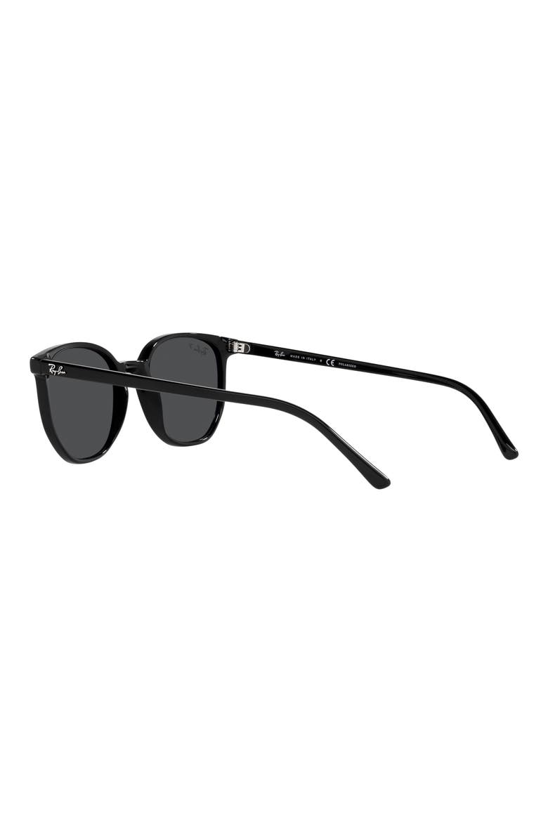 Elliot 52mm Polarized Square Sunglasses, Alternate, color, BLACK