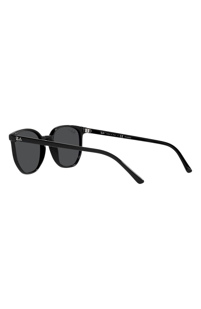 Ray-Ban Elliot 52mm Polarized Square Sunglasses, Alternate, color, Black