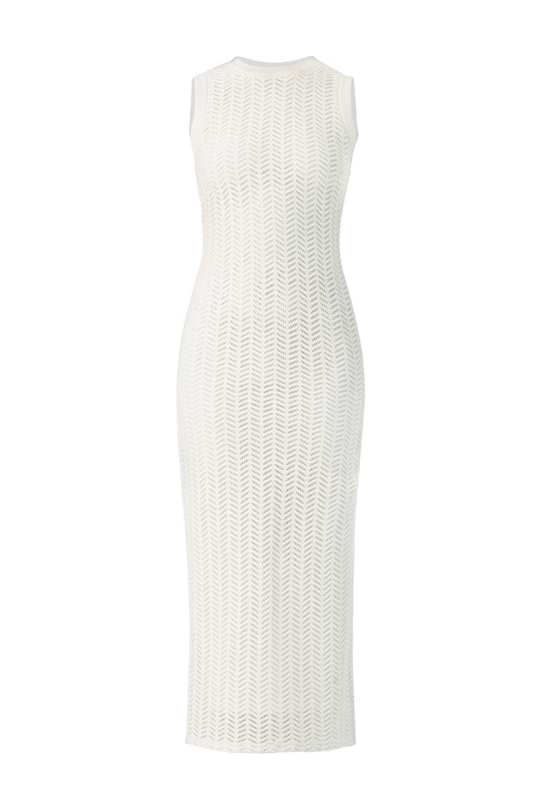 Long Knitted Sleeveless Dress, Alternate, color, Ivory