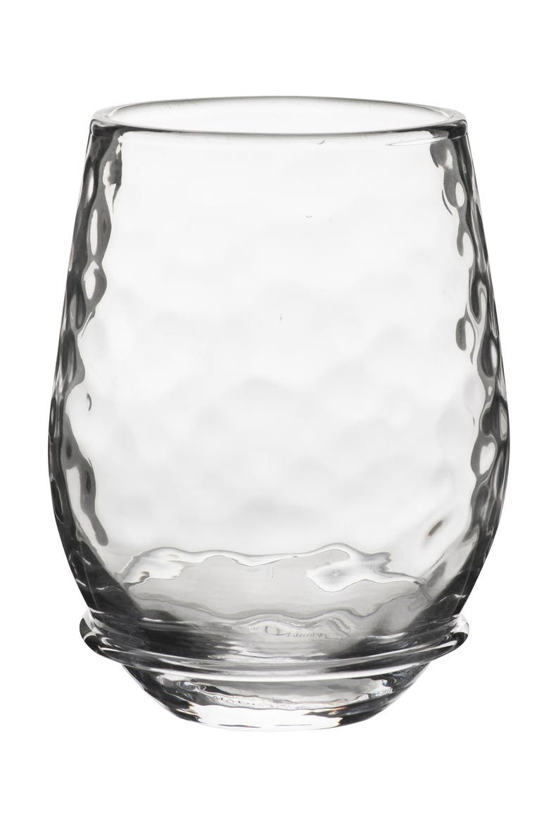 Carine Stemless White Wine Glass, Main, color, CLEAR
