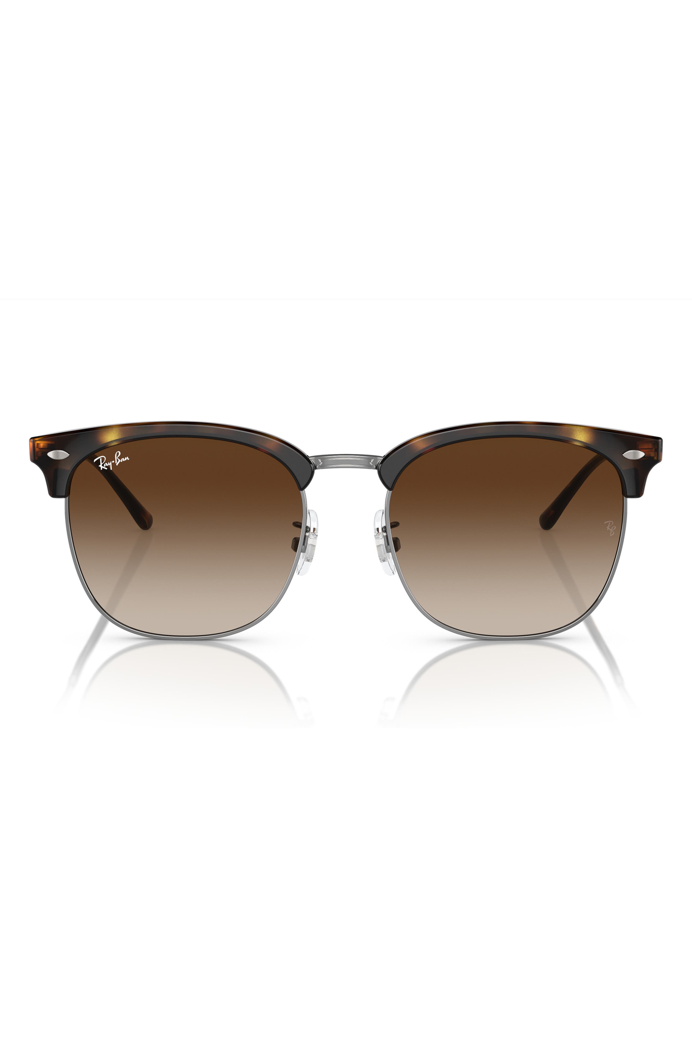 Ray Ban Ray-ban 56mm Gradient Square Sunglasses In Brown