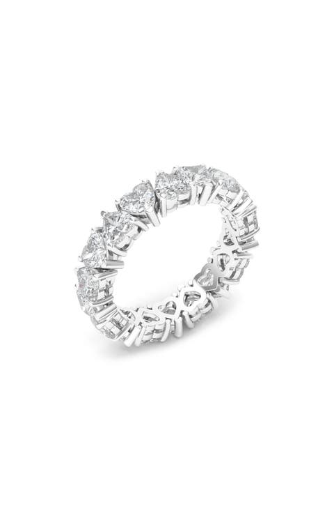 Alternating Hearts Lab Created Diamond Eternity Ring