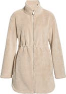 Zella Faux Shearling Longline Jacket