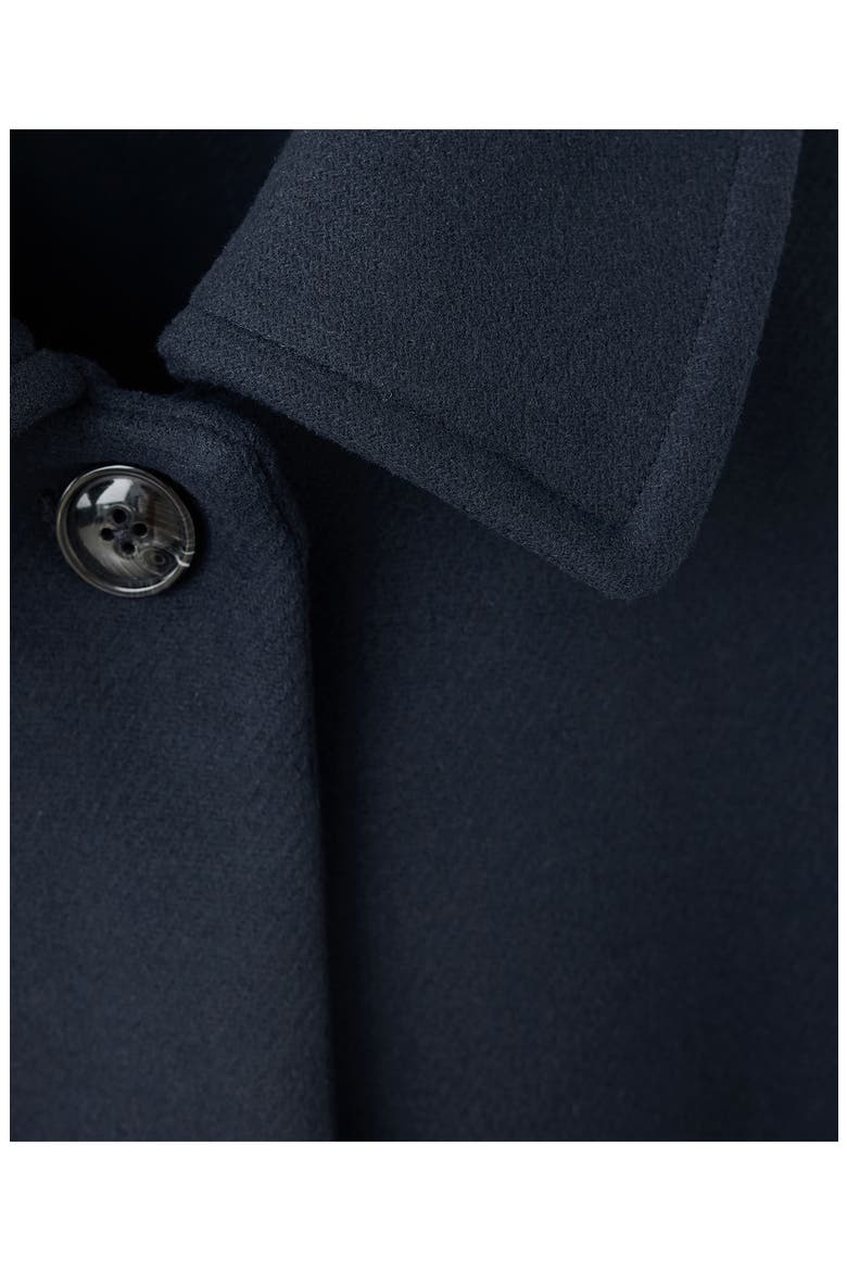Kids' Wool Blend Twill Coat, Alternate, color, NAVY