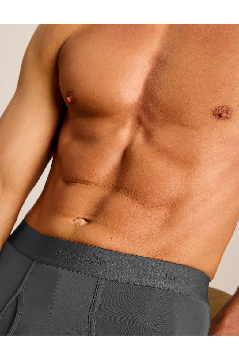 Essential Modal Relaxed Boxer Brief with Fly, Alternate, color, Titanium