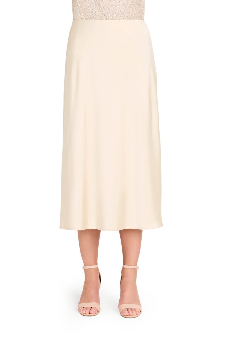 Satin Maxi Skirt, Main, color, CHAMPAGNE