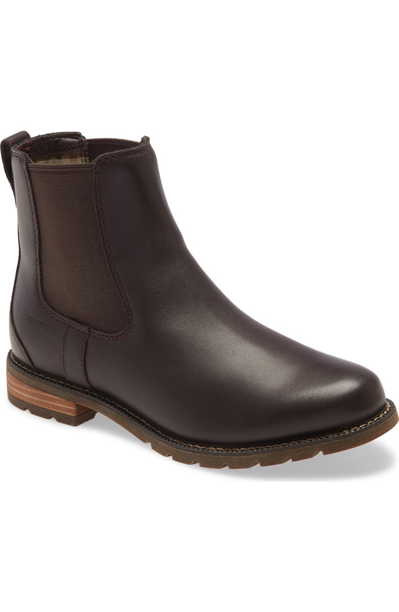 Ariat Wexford Waterproof Chelsea Boot, Main, color, Dark Red