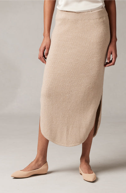 Kashwere Apparel Skirt In Black Dark Grey Heathered