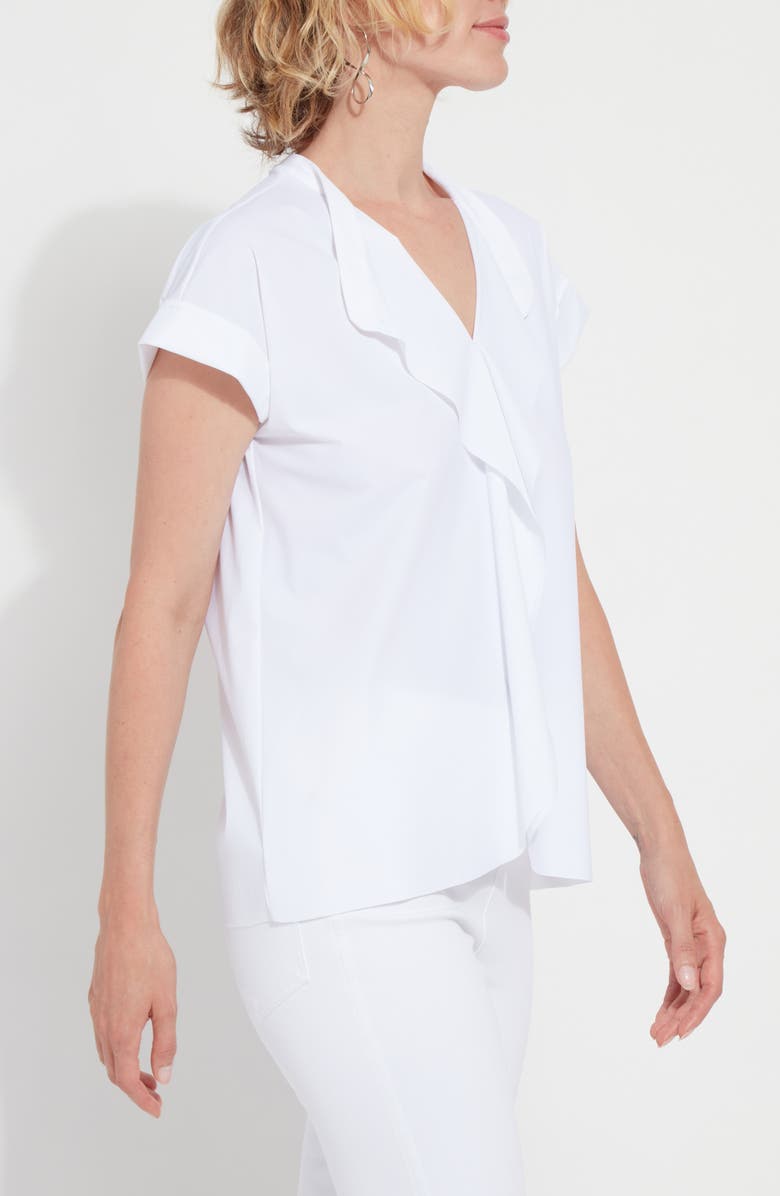 Lysse Alessia Ruffle Top, Alternate, color, White