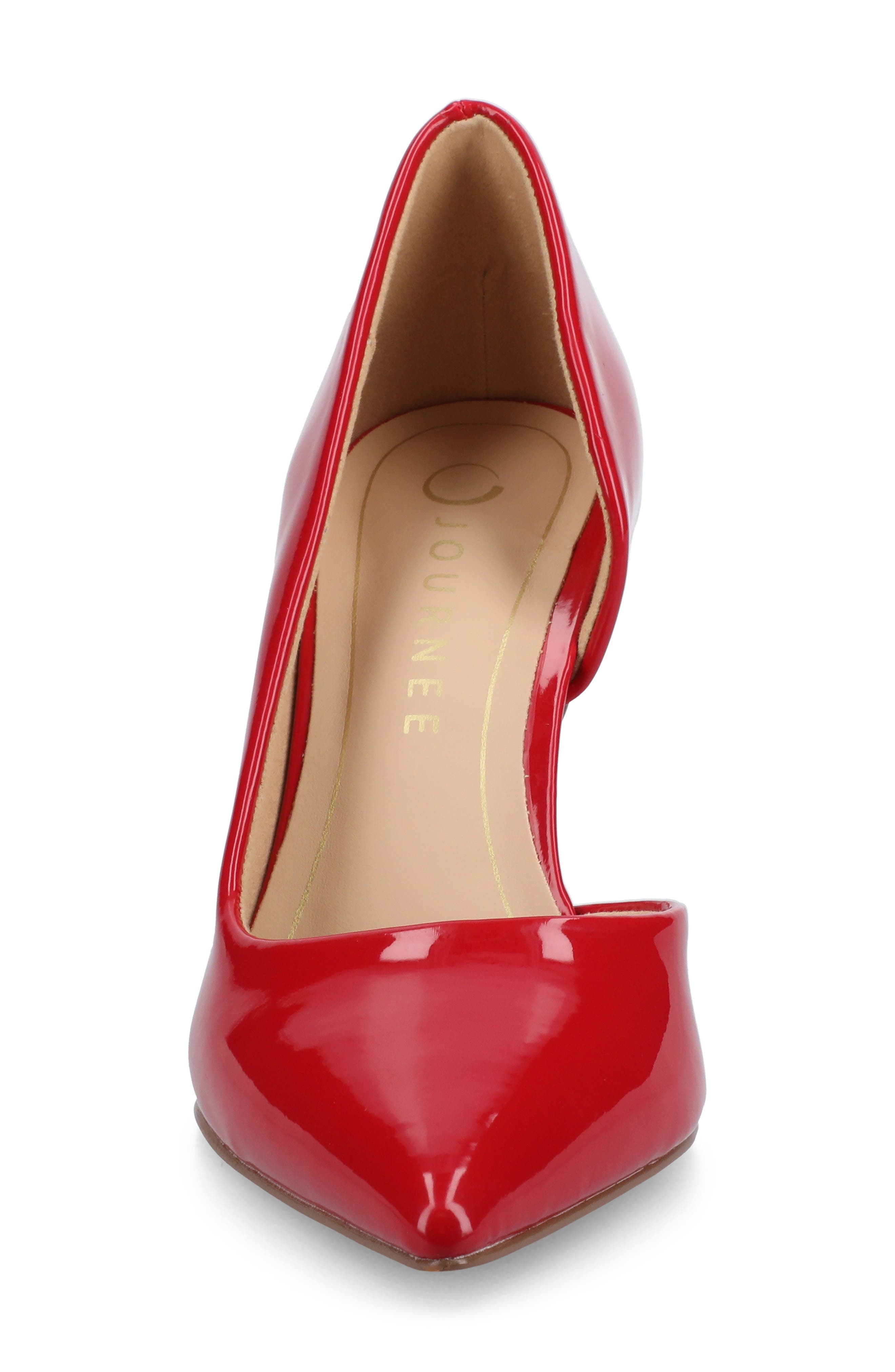 Blanca Half d'Orsay Pump, Alternate, color, RED PATENT