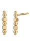 14K Gold Bead Stud Earrings