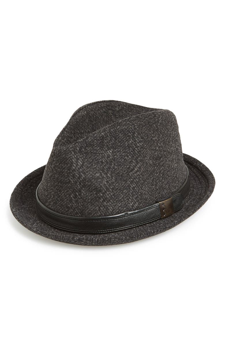 John Varvatos Star USA Wool Blend Trilby, Main, color, 