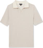 Reiss Hall Stripe Johnny Collar Polo