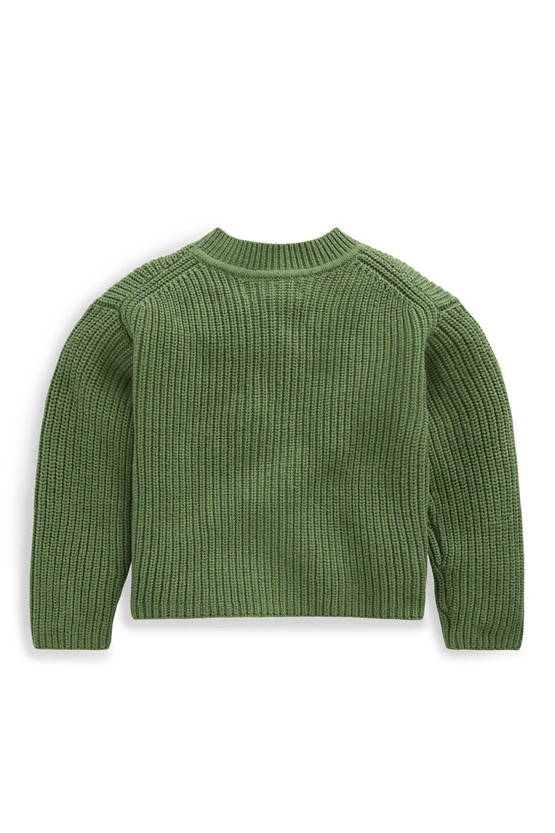 Kids' Chunky Everyday Cardigan, Alternate, color, SOFT GREEN MARL