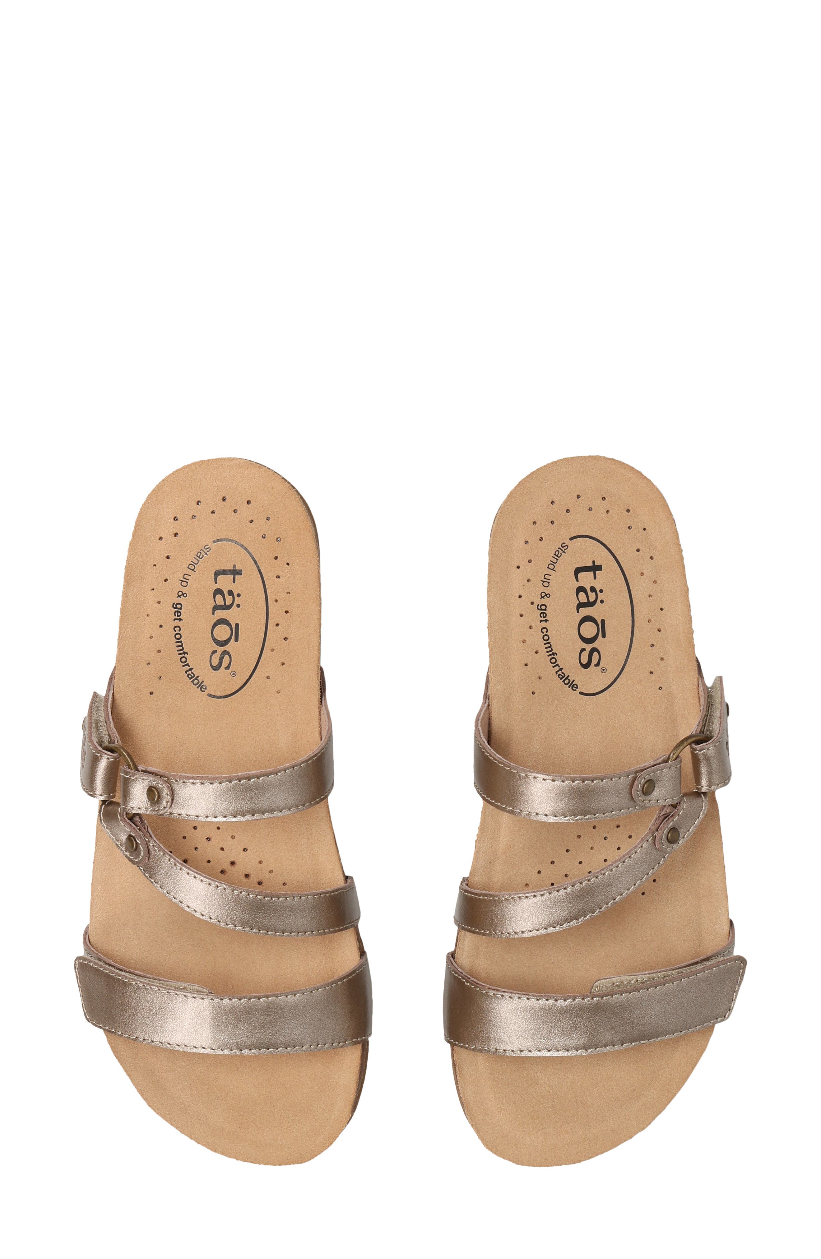 Ringslide Slide Sandal, Alternate, color, CHAMPAGNE