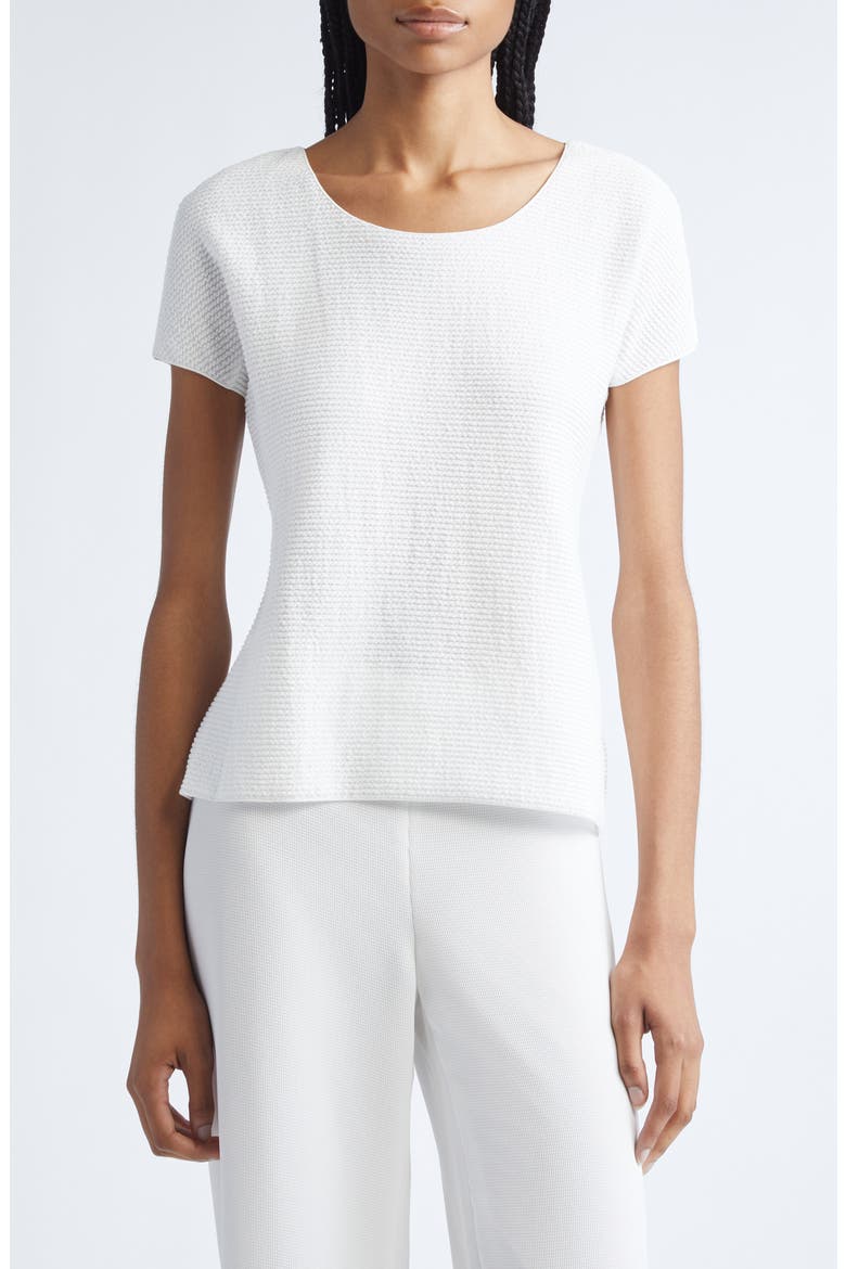 Ribbed Jersey T-shirt, Main, color, SOLID WHITE