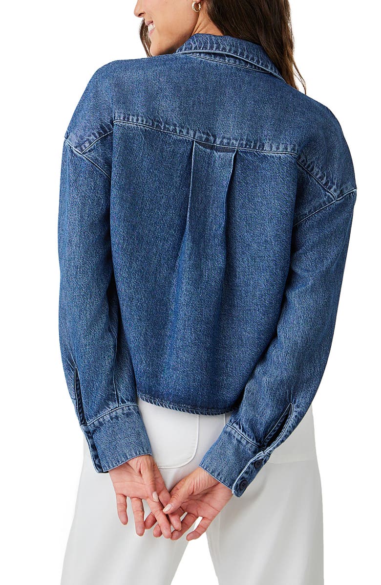 Bella Dahl Oversize Crop Denim Shirt Jacket, Alternate, color, 