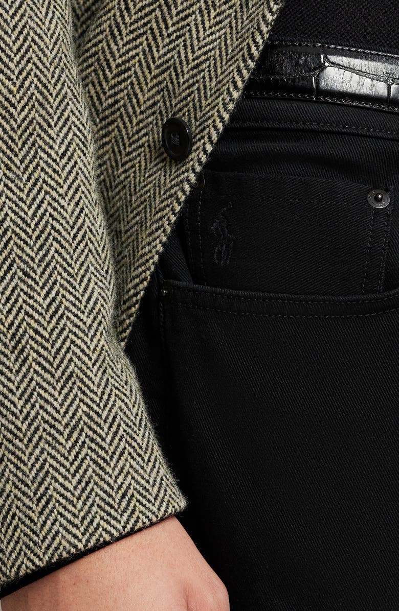 Polo Ralph Lauren Sullivan Slim Fit Cotton Stretch Twill 5-Pocket Pants, Alternate, color, Polo Black