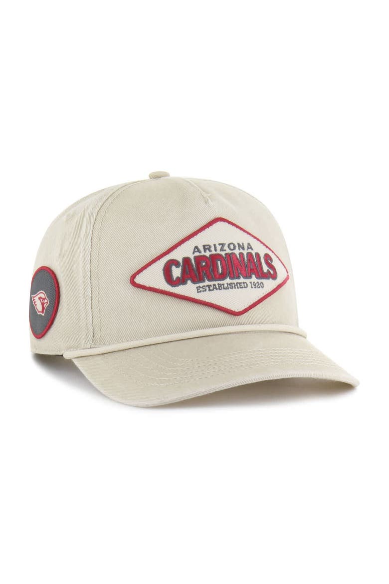 Men's '47 Khaki Arizona Cardinals Cairn Hitch Adjustable Hat, Main, color, Khaki