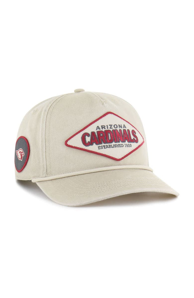 '47 Men's '47 Khaki Arizona Cardinals Cairn Hitch Adjustable Hat, Main, color, Khaki