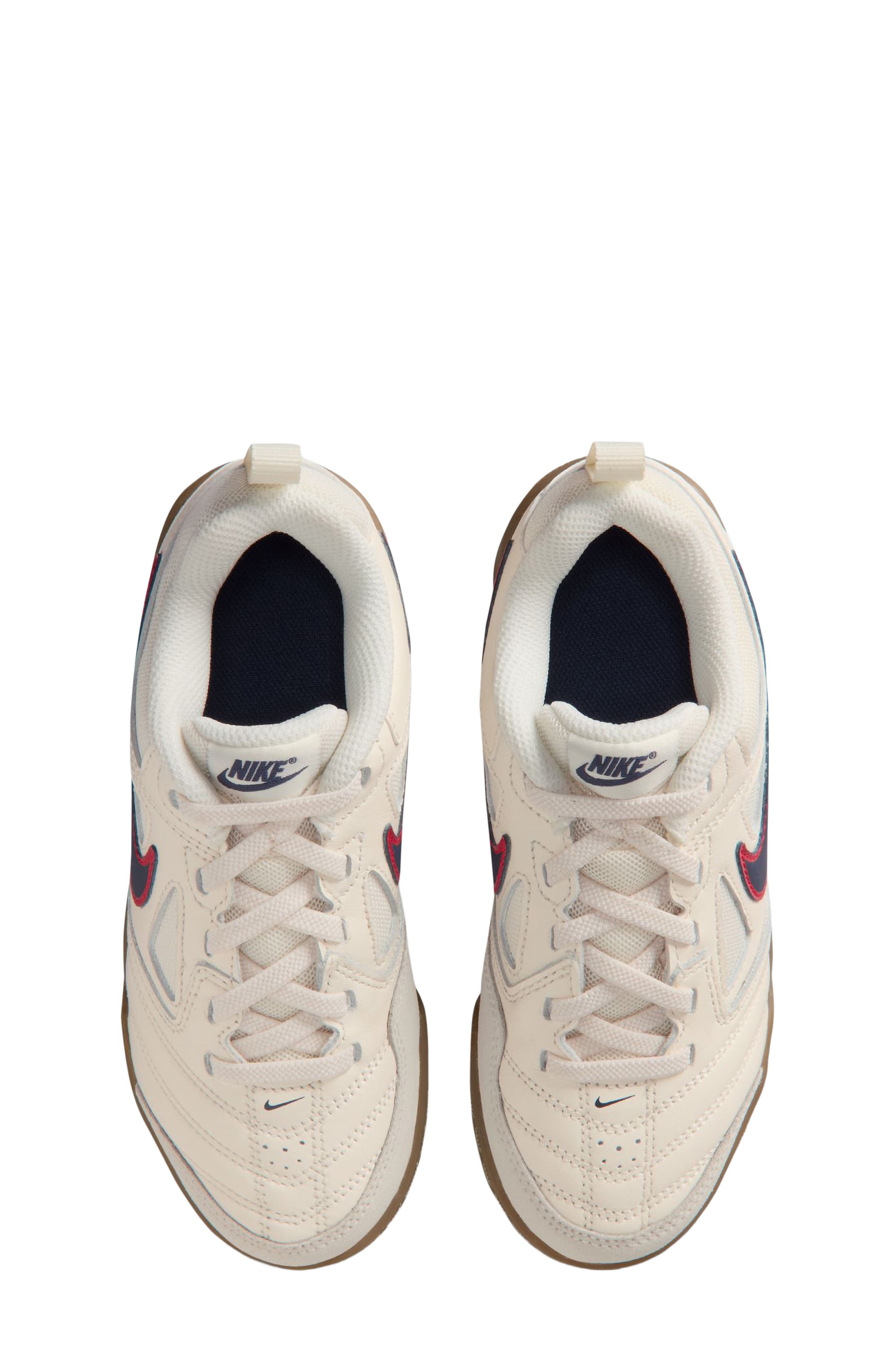 Gato Soccer Sneaker, Alternate, color, PALE IVORY/ BLUE/ RED