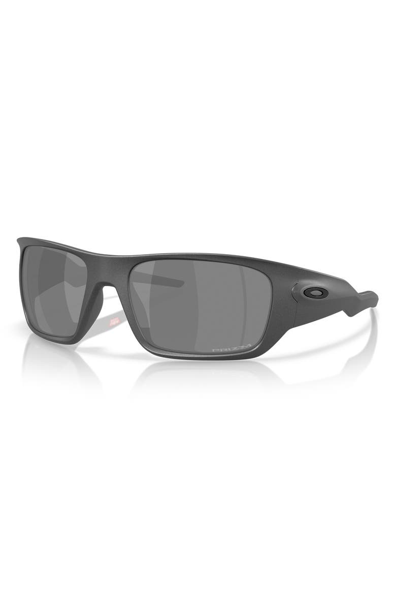 Oakley 60mm Prizm<sup>™</sup> Polarized Rectangular Sunglasses, Alternate, color, Grey