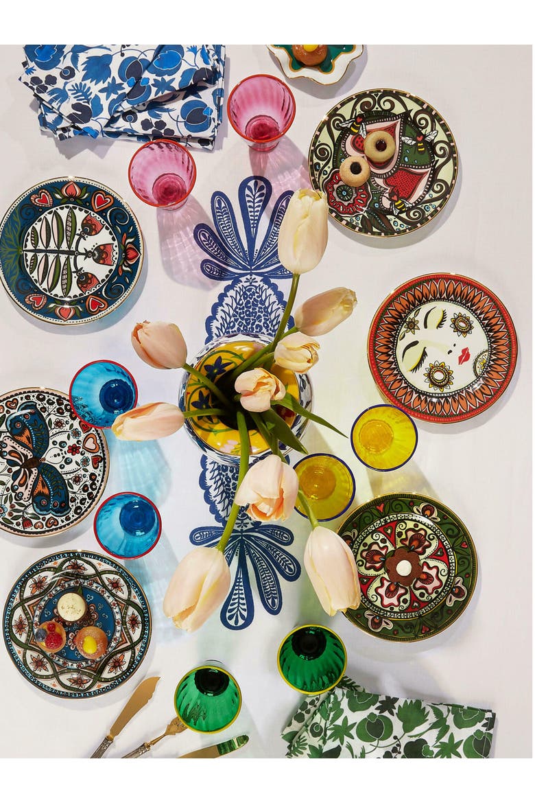 Dessert Plates Set Of 2 Rebirth Multicolor, Alternate, color, Rebirth Multicolor