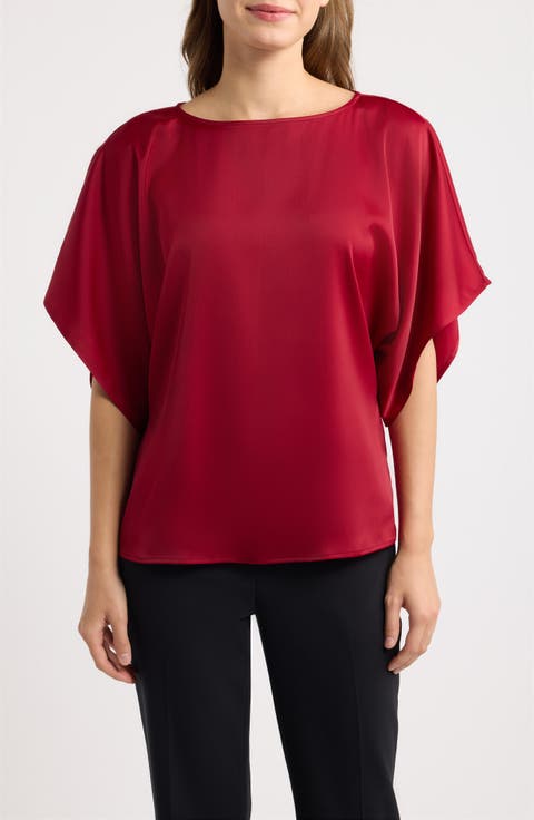 Bateau Neck Dolman Sleeve Top