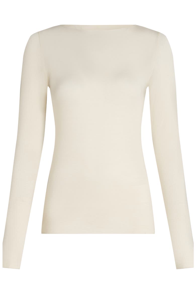 Super Soft Boatneck Shirt With Cashmere, Alternate, color, Whitecap Gray