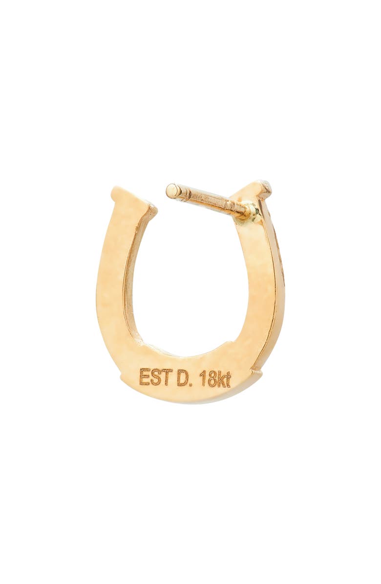 Established Tiger's Eye & Diamond Horseshoe Stud Earrings, Alternate, color, 