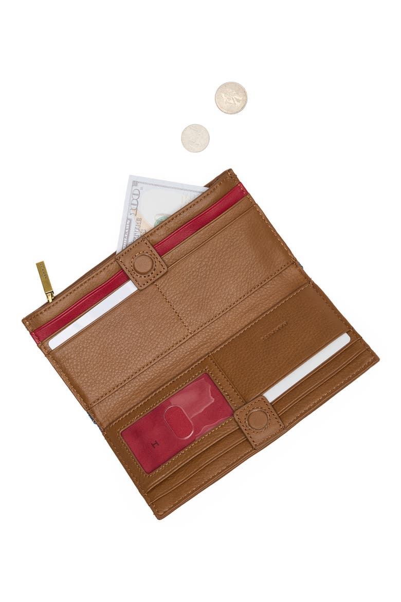 110 North Continental Wallet, Alternate, color, SILVERLAKE/ ANTIQUE GOLD