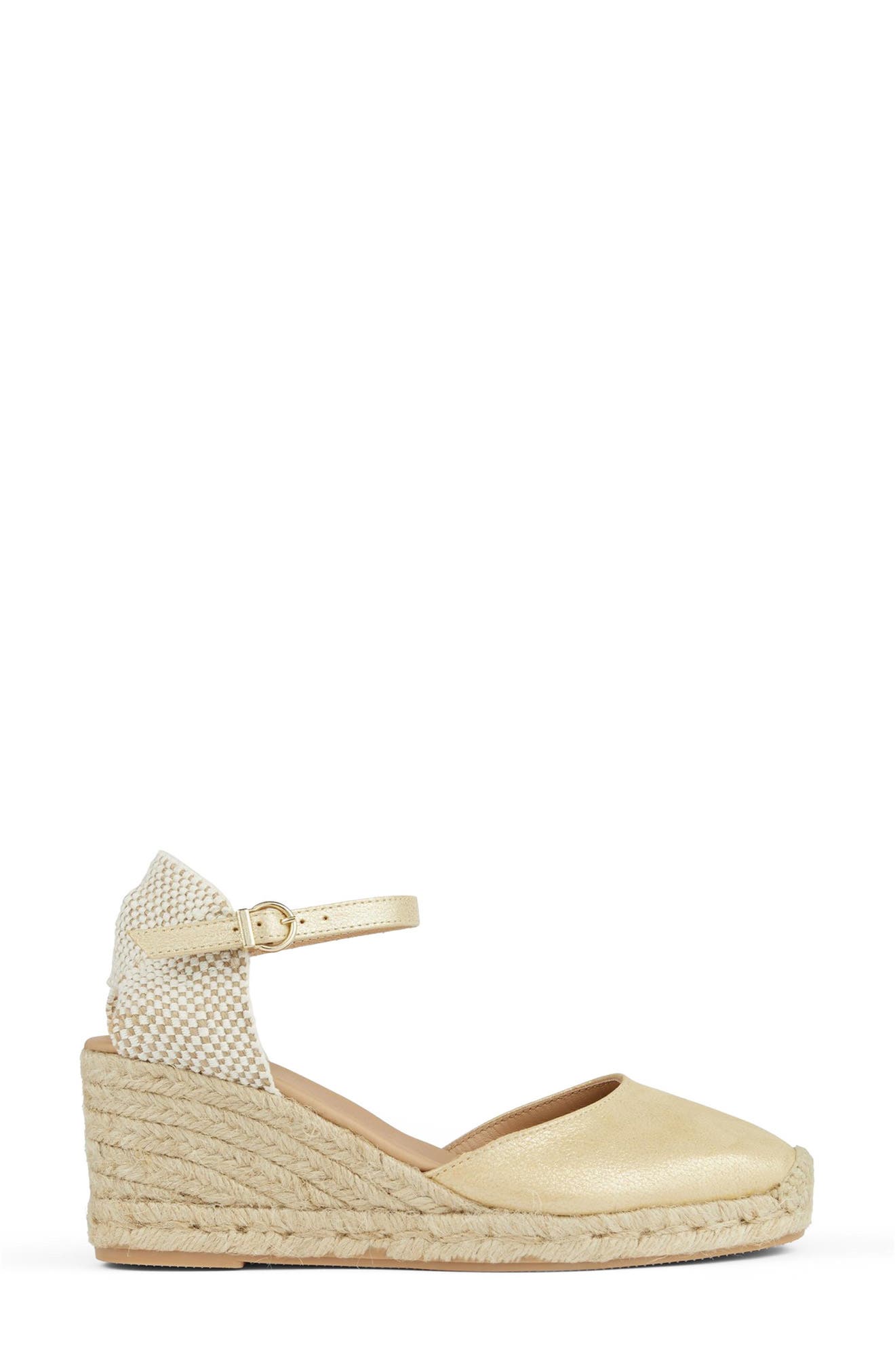 LK Bennett Marissa Wedge Sandal, Alternate, color, Gold